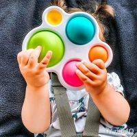 【CC】℗  Infant Baby Exercise Board Rattle Colorful Intelligence Early Education Intensive Training Fidget