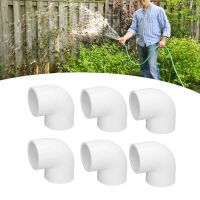 12Pcs PVC Pipe Fittings 90 Degree Elbow Adapter 2 Way Plastic Water Supply Joints For Home Water System