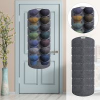 【CC】●✕❍  Hanging Hat Organizers Baseball Cap Felt Storage Holders Bedroom Closet Saving Wall Door Rack