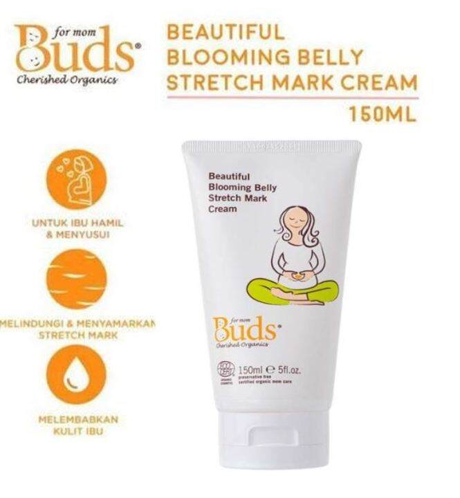 Buds - Beautiful Blooming Belly Stretch Mark Cream 150ml  Bco Anti-itch 