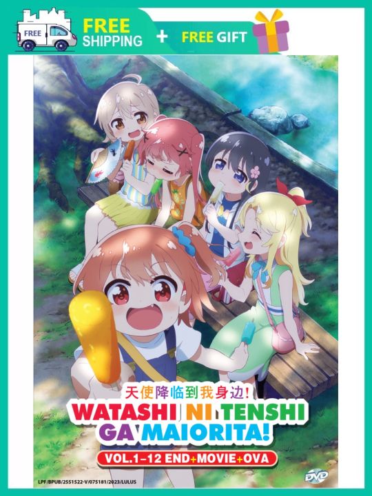 DVD Anime Watashi Ni Tenshi Ga Maiorita (1-12 End+Movie +OVA) English  Subtitle