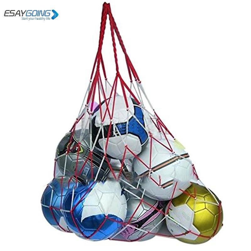 Nylon Net Bag Ball Carry Mesh Volleyball Basketball Football Soccer Useful  R 