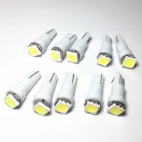 ✌№ 10pcs T5 led 17 37 73 74 SMD 5050 Auto LED Lamp Car Dashboard Instrument Light Bulb 12V white blue red yellow green 10X