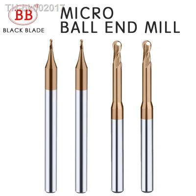 ◇ BB Micro Ball End Mill Carbide Rib Processing Cutter CNC Deep Long Neck Small Mini Tool R0.1 R0.15 R0.2 R0.25 R0.3 R0.35 R0.45