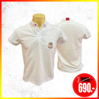 เสื้อโปโล ลิขสิทธิ์แท้  Liverpool ( ชาย ) รุ่นLFC058 สีขาว