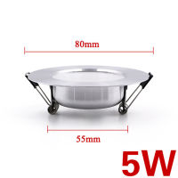 【☑Fast Delivery☑】 can511637234 Enwye ดาวน์ไลท์เพดาน Led สีเงิน5W 7W 9W 12W 15W วอร์มไวท์/ไฟ Led สีขาวเย็น Ac 220V 230V 240V (ขาวเย็นเงิน)