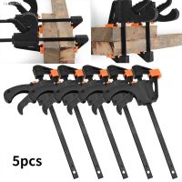 ☏ↂ Adjustable Handheld Woodworking Clamp Work Bar Mini F Clip Set Hard Quick Ratchet Release Clip DIY Carpentry Hand Tool Gadget