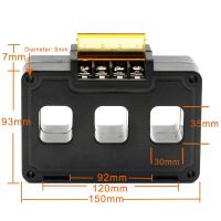 3เฟสหม้อแปลงกระแสไฟฟ้า CT5-400 100/5A 200/5A 300/400 5A/600 5A/5A 800/5A 3 IN 1ตัวแปลงสัญญาณ AC CT สำหรับการวัดกระแส