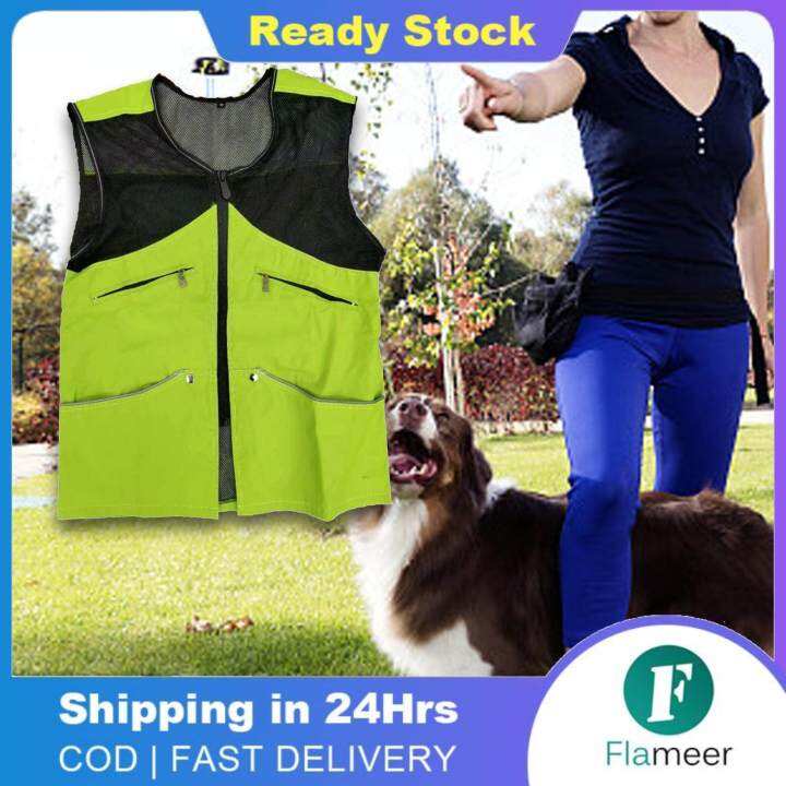 Flameer Dog Training Vest for Handlers Dog Trainer Clothes Coat Dog Trainer Vest Pet Trainers
