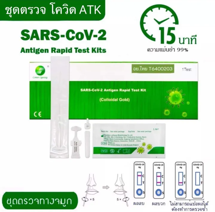 ชุดตรวจ โควิด HGuard GreenSpring TestsealabsNEX ที่ตรวจ ชุดตรวจ A T