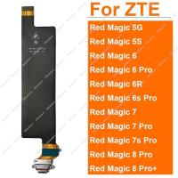 สําหรับ ZTE Nubia Red Magic 6 Pro NX669J 6R NX666J 7 NX679J 7Pro NX709J 7s Pro NX709S 8Pro USB Charger Dock Flex Cable