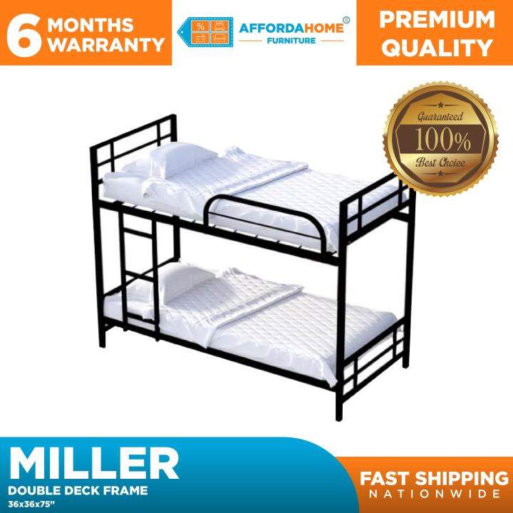 MILLER METAL DOUBLE DECK BED FRAME Affordahome Furniture Lazada PH