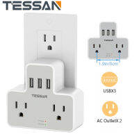 ปลั๊ก Multi Plug Socket Extender พร้อมซ็อกเก็ต 6 ตัวป้องกันไฟกระชากผนังชาร์จไฟบ้าน 3 ปลั๊กปลั๊กไฟ Extender