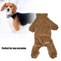 Pet Jumpsuit High Neck Dog Winter Clothing for Cold Weather