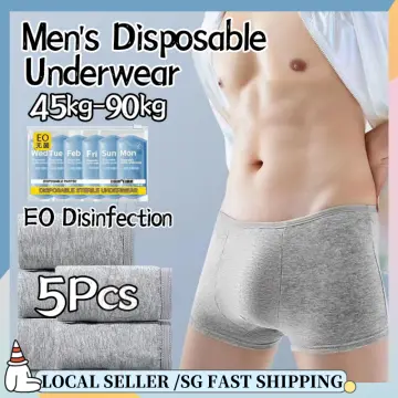 5pcs Women's Disposable Underwear, Portable Plus-size Short