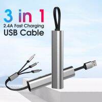 3in1โลหะ3 In 1 USB เคเบิลไมโคร USB USB C ชาร์จเร็วหัวแปลงไมโครยูเอสบี Usb Type-C ประเภท C ที่ชาร์จสายสำหรับ iPhone 7 8 Samsung สาย Xiaomi