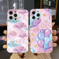 เคสสำหรับ Infinix Note 12 G96ขายดี20S 30i 12i 20i 10S 11 10 Play 11S 10i X6511 Smart 6 HD X657B X6512ศูนย์5G บอลลูนเรืองแสงเคสขอบสี่เหลี่ยมระบบคลาวด์ป้องกันเลนส์เต็ม