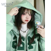 Moyan Sports เสื้อกันหนาว ผญ เสื้อแขนยาวผญ เสื้อกันหนาว เสื้อฮู้ดหญิง สต๊อกพร้อม เสิ้อผ้าแฟชั่น เกาหลี 2022ใหม WWY2390WEP 37Z230914