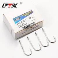 Tackle Ringed for Fishing 10#-20# Hooks Big Carp Jigging Norway [hot]FTK SEA Nickel 100Pcs/Box Round BENT 2335 Sea Hook From Fishhook