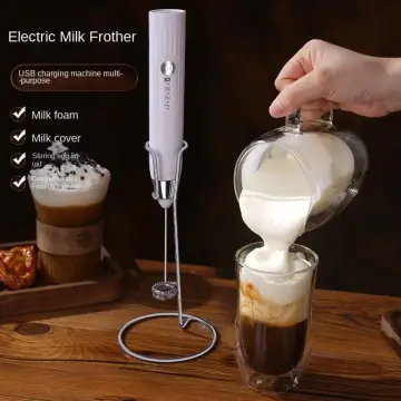 Handheld Wireless Electric Blender Milk Foamer Coffee Whisk Mixer Egg