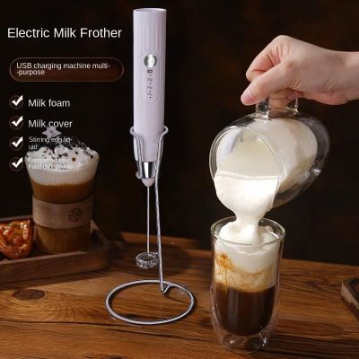 ❐◕┅ Electric Milk Frothers Handheld Wireless Blender USB Mini Coffee Maker Whisk Mixer Cappuccino Cream Egg Beater Food Blender
