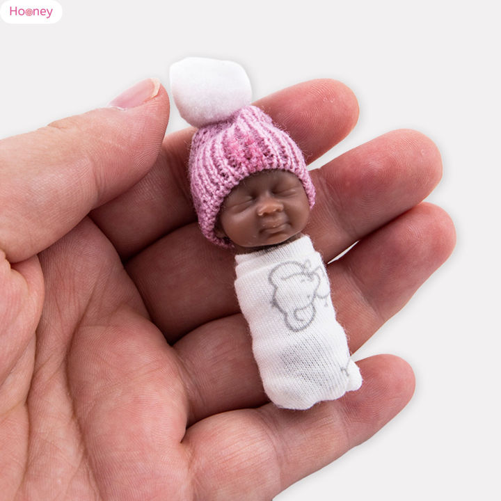 hooney-ตุ๊กตาเด็กทารกรีบอร์นมินิเรซินขนาดเล็กเด็กเล็กตุ๊กตาเด็กเหมือนจริงของขวัญปาร์ตี้สำหรับอาบน้ำทารก