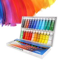 1224 Colors Professional Acrylic Paints 15ml Tubes Drawing Painting Pigment Hand-painted Wall Paint for Artist DIY