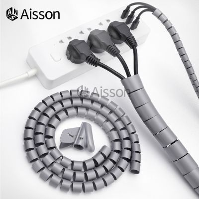 8/10/16/22/28/32/42mm 1M Line Organizer Pipe Protection Spiral Wrap Winding Cable Wire Protector Cover Tube