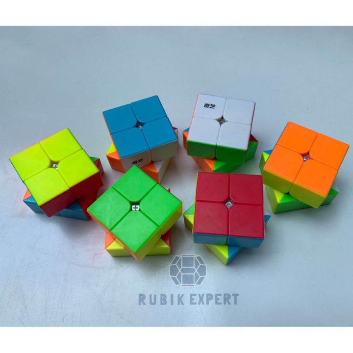 รูบิค-rubik-2x2-qiyi-สี-pastel-stickerless-หมุนลื่น-พร้อมสูตร-ราคาถูกมาก-คุ้มค่า-ของแท้-100-รับประกันความพอใจ-พร้อมส่ง