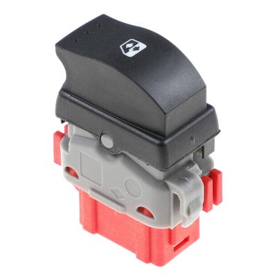 Power Electric Window Control Switch Front Left for Renault Master MK II 2 1998-2010 Red Base 8200199518