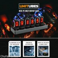 ☎۩ ChuHan Nixie Tube Clock HD Audio Speaker WIFI SNTP DIY Desktop IPS RGB Led Glow Digitron Clock with 6 Alarm and Snooze