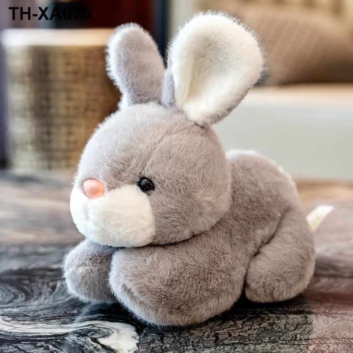 น่ารักจำลองตุ๊กตากระต่ายสีขาวกระต่ายปี-mascot-ตุ๊กตากระต่ายตุ๊กตาของเล่นบริษัทการประชุมประจำปีของขวัญปีใหม่