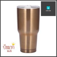 แก้วน้ำสุญญากาศ HANSEN 888 มล. สีทองVACUUM INSULATED TUMBLER HANSEN 888ML GOLD **คุณภาพดี**