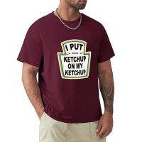 I Put Tomato Ketchup On My Ketchup New Funny Halloween T-Shirt Short Sleeve Tee Mens Vintage T Shirts