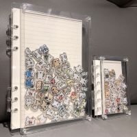 ▫▼☁ Cute Sanrio Transparent Acrylic Notebook A5 Loose-leaf Notebook Cartoon Diy YoYo Dog A7 Small Books School Supplies Gift