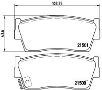 ผ้าดิสเบรคหน้า SUZUKI VITARA 3ประตู 3Doors SE416 SE419 1.6 1.9 1988-1998 NTN