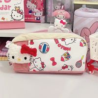2023 Sanrio Kawaii Wallet Anime Cute Hello Kitty Cinnamoroll Storage Bag Pencil Bag Makeup Bag Birthday Gift Childrens Gifts