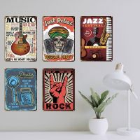 2023♈ Calssic Retro Jam Blues Pop Tin Signs Music Vintage Metal Plaque Fstival Rock Jazz Wall Art Poster For Bar Pub Club Decor