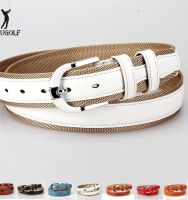 ✇ Golf belt mens genuine leather womens sports versatile canvas casual belt mens fashion belt Korean style pants belt