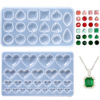 【CW】 Necklace Gem Epoxy Resin shape Silicone Mold for Jewelry Making