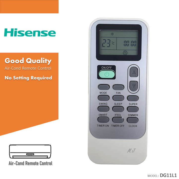 Hisense Replacement For Hisense Air Cond Air Conditioner Remote Control