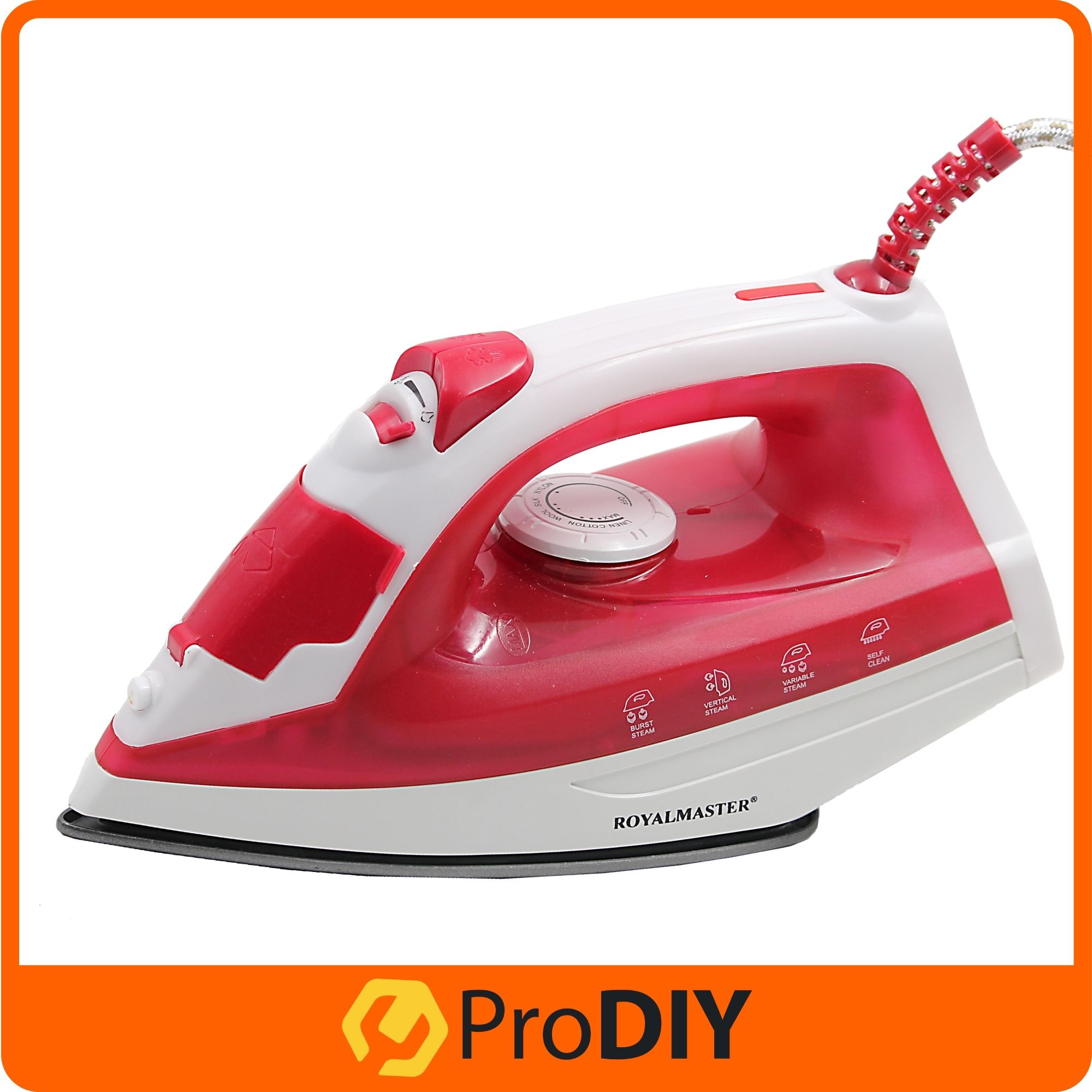 ROYALMASTER Steam Iron Travel Iron (1200W) Non Stick With Over Heat Protection - RM555/LB-1901
