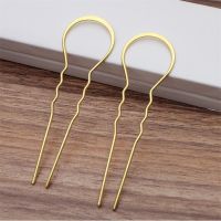 【YF】∏♙  10pcs 105mm U Hair Sticks Pin Clip Hairpin Chinese Headdresses Gums for Woman Bridal Barrettes Accessories Decoration