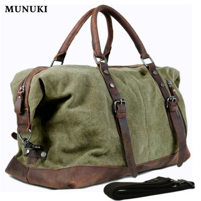 MUNUKI กระเป๋าหนังแท้ย้อนยุค,กระเป๋ากระเป๋าเดินทางสะพายไหล่สำหรับผู้ชายกระเป๋าแฟชั่นชายทรงสั้นกระเป๋าขนาดใหญ่สำหรับใส่ออกกำลังกาย Tas Gym ฟิตเนส M310