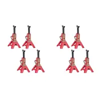 8Pcs Metal Height Adjustable 6 Ton Jack Repair Stand for 1/10 RC Crawler Car Axial SCX10 90046 TRX4 TRX6 D90,1