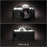 แฮนด์เมดหนังแท้กล้องกรณีครึ่งกรณีสำหรับ Nikon FM3Acamera ปกกระเป๋า