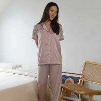 Palle - ชุดนอนขายาว Longie plaine comfortest sleepwear (Mauve pink)