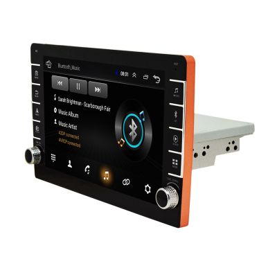 8 Inch Adjustable WIFI Car Stereo Radio Quad-Core Android 8.1 MP5 Player Press Screen GPS Navigator with Button Knob