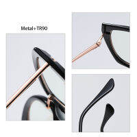 AEVOGUE Anti-Blue Glasses Computer Mirror Metal Retro Glasses Frame Fashion Cat Eye Glasses AE1037