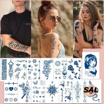 Buy Temporary Tattoos for Adult 30 Sheet Vibury Waterproof Tattoo Stickers  Fashion Body Art Fake Tattoos for Girl Body Online at desertcartINDIA